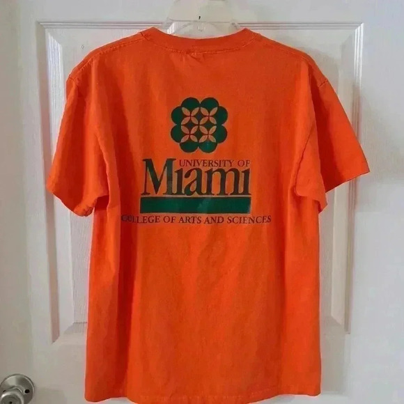 T SHIRT  UNIVERSITY OF MIAMI WOMENS  SIZE M - Picture 5 of 5